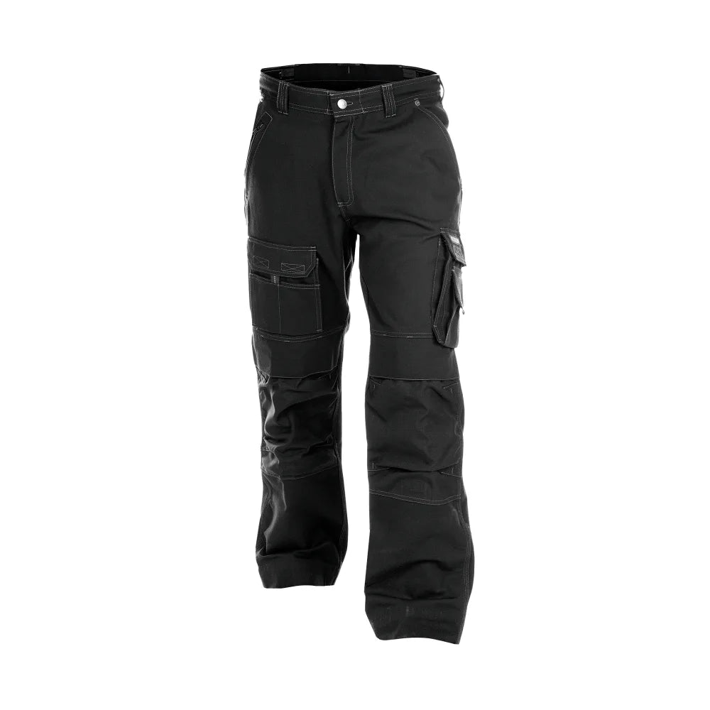 Dassy Jackson Canvas Werkbroek Met Kniezakken 340 G/M² Zwart