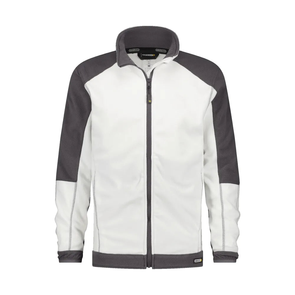 Dassy Kazan Tweekleurige Fleecevest 260 G/M² Wit Cementgrijs