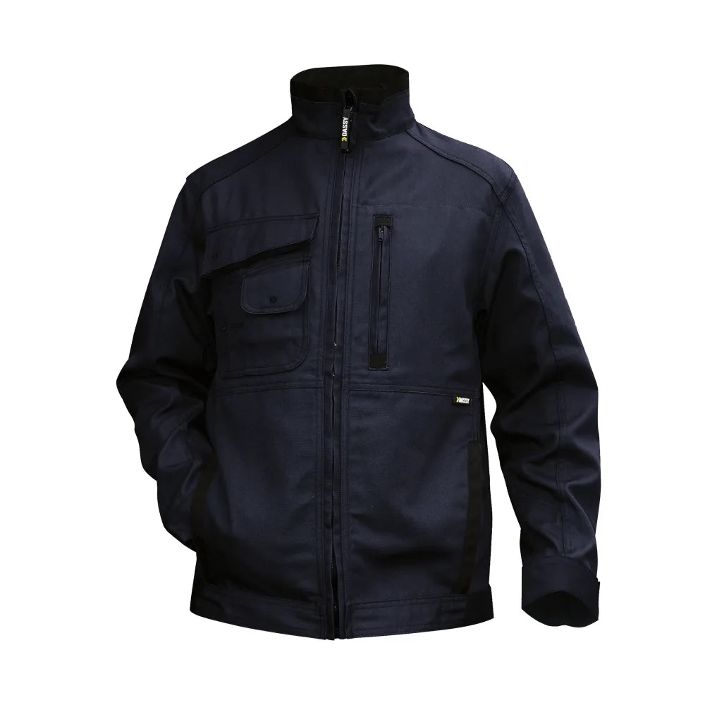 Dassy Kent Canvas Werkvest 295 G/M² Nachtblauw Zwart