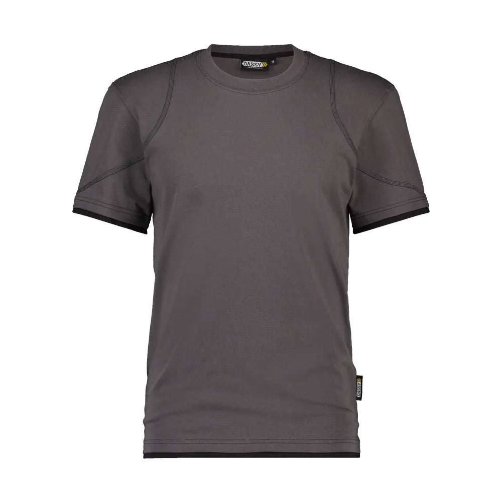 Dassy Kinetic T-Shirt 190 G/M² Antracietgrijs Zwart