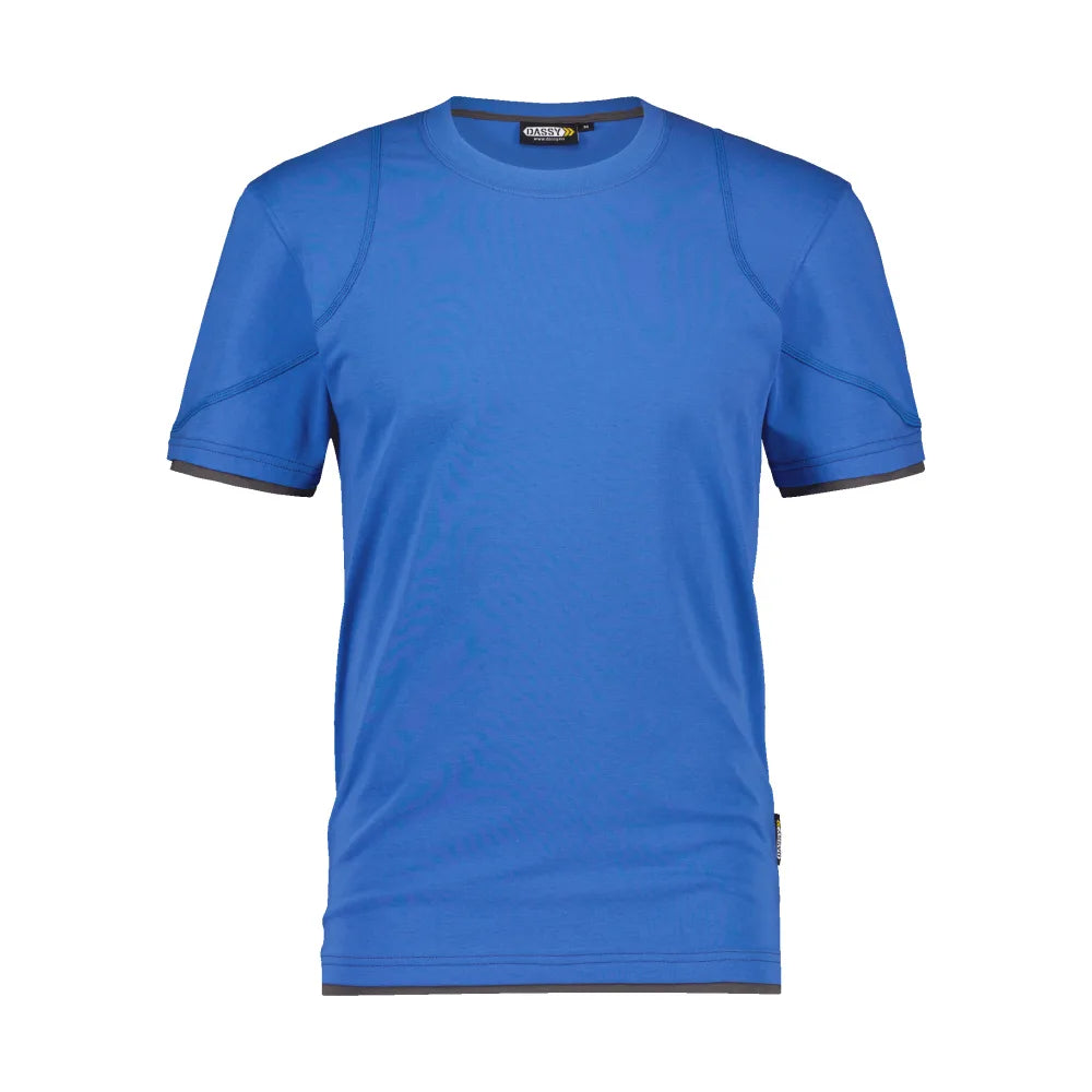 Dassy Kinetic T-Shirt 190 G/M² Azuurblauw Antracietgrijs