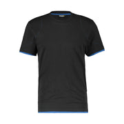Dassy Kinetic T-Shirt 190 G/M² Zwart Azuurblauw