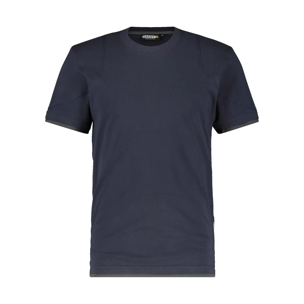 Dassy Kinetic T-Shirt 190 G/M² Nachtblauw Antracietgrijs