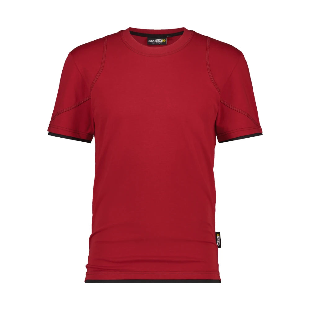 Dassy Kinetic T-Shirt 190 G/M² Rood Zwart