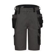 Dassy Kuma Flex Holsterzakkenshort Met Stretch 250 G/M² Antracietgrijs Zwart