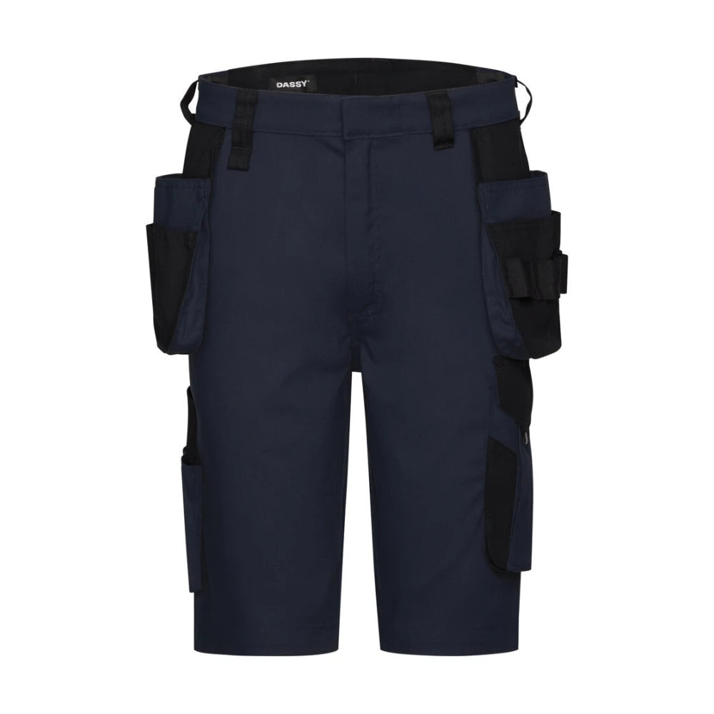 Dassy Kuma Flex Holsterzakkenshort Met Stretch 250 G/M² Nachtblauw Zwart