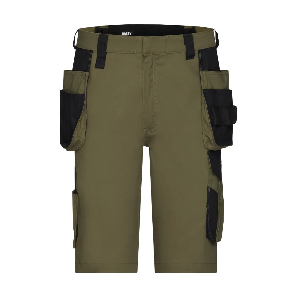 Dassy Kuma Holsterzakkenshort 245 G/M² Kakigroen Zwart
