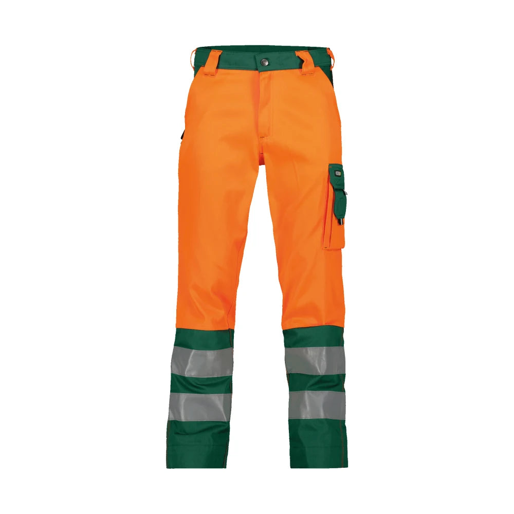 Dassy Lancaster Hogezichtbaarheidsbroek 290 G/M² Fluo-Oranje Flessengroen