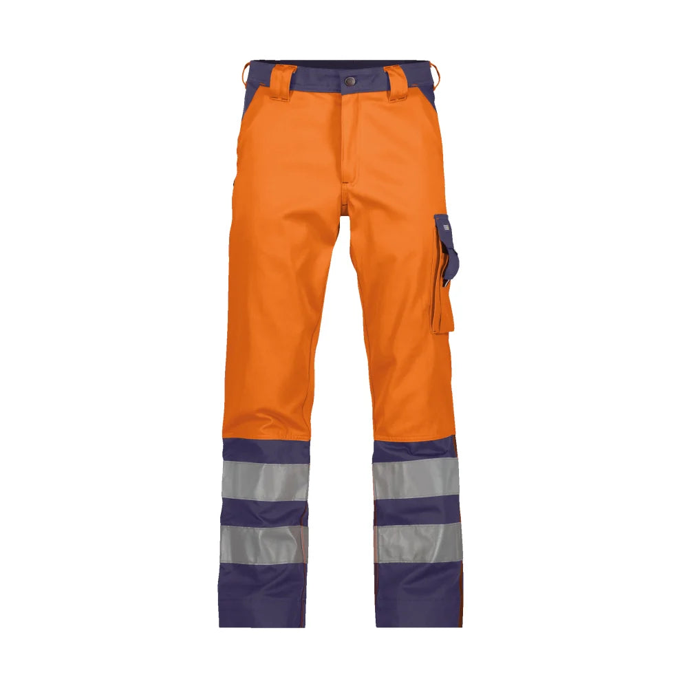 Dassy Lancaster Hogezichtbaarheidsbroek 245 G/M² Fluo-Oranje Marineblauw