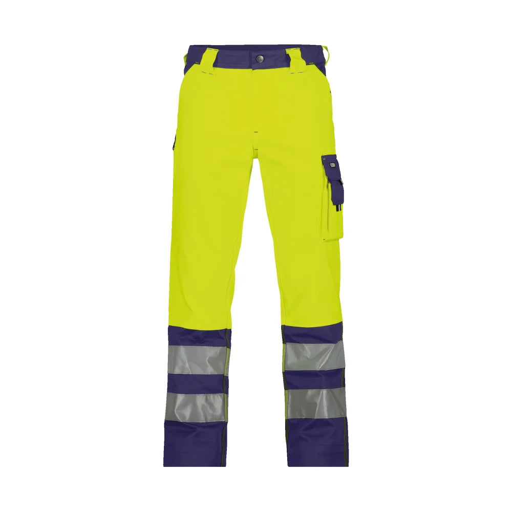 Dassy Lancaster Hogezichtbaarheidsbroek 245 G/M² Fluogeel Marineblauw