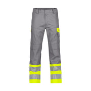 Dassy Lenox Multinorm Hogezichtbaarheidsbroek Met Kniezakken 290 G/M² Grafietgrijs Fluogeel
