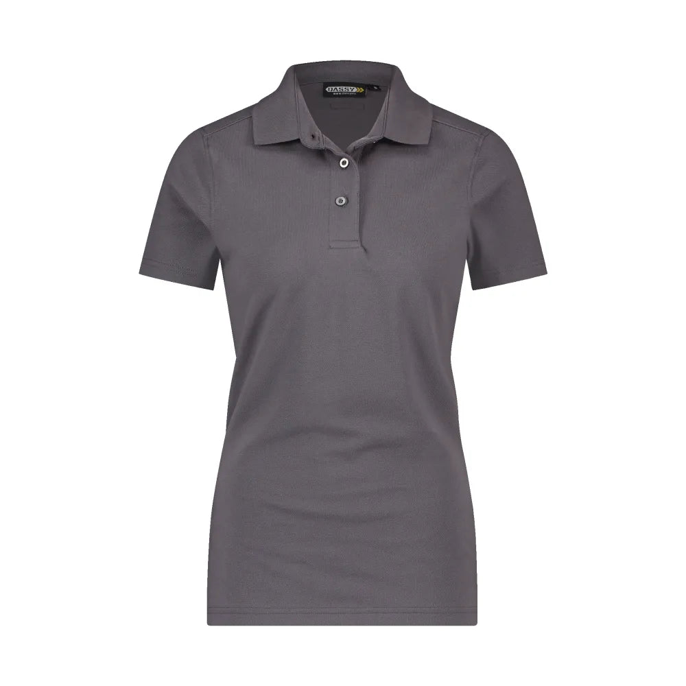 Dassy Leon Women Polo Voor Dames 220 G/M² Cementgrijs