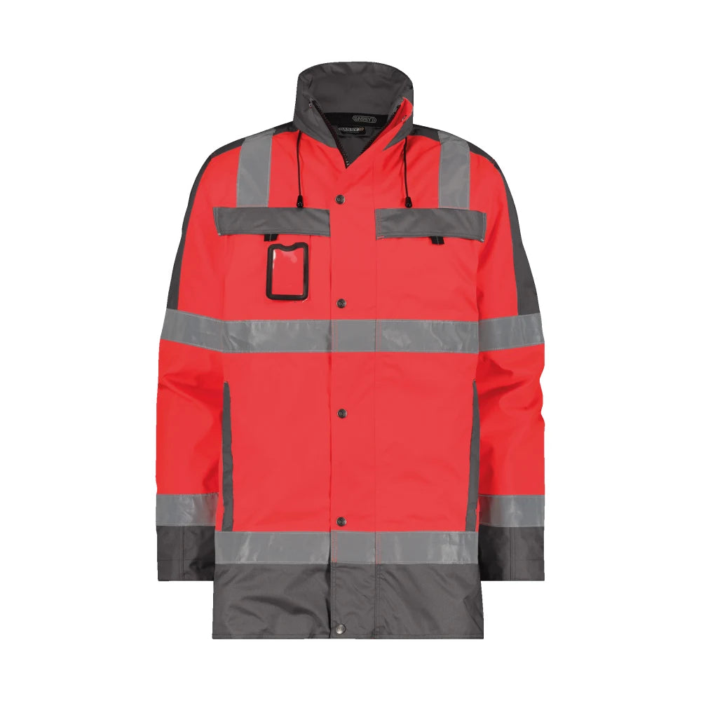 Dassy Limasol Hogezichtbaarheidswinterparka 200 G/M² Fluorood Cementgrijs