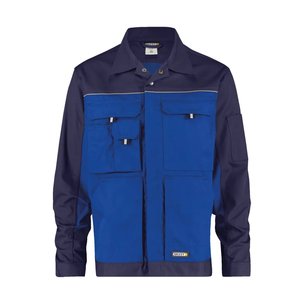 Dassy Lugano Tweekleurige Werkvest 245 G/M² Korenblauw Marineblauw