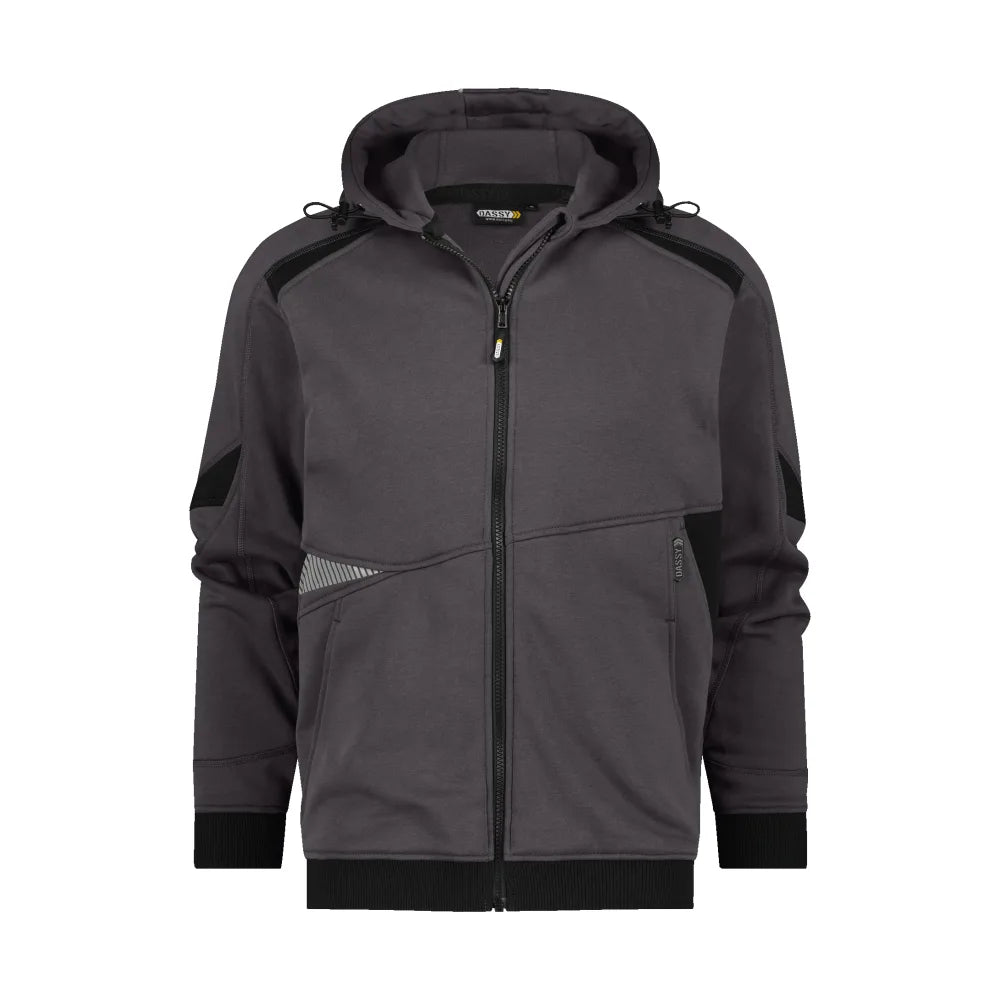 Dassy Lunax Hoodie 290 G/M² Antracietgrijs Zwart