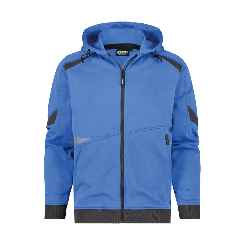 Dassy Lunax Hoodie 290 G/M² Azuurblauw Antracietgrijs