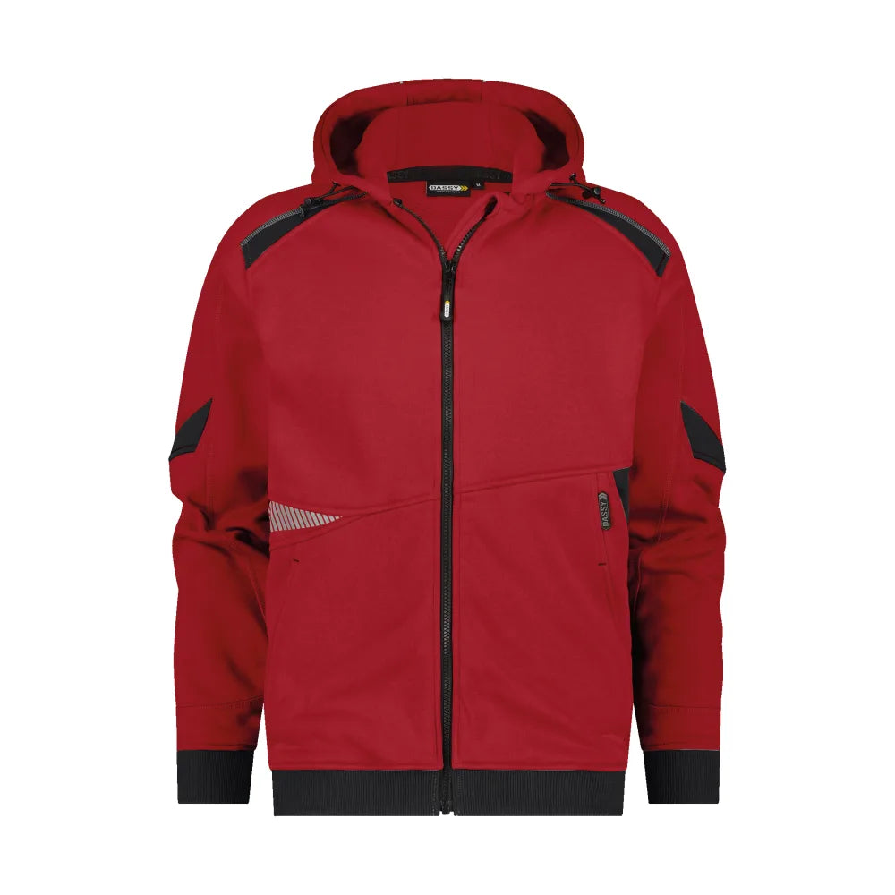 Dassy Lunax Hoodie 290 G/M² Rood Zwart