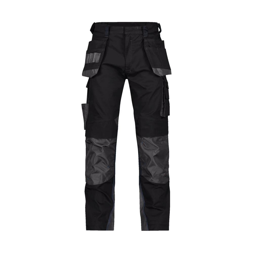 Dassy Magnetic Holsterzakkenbroek Met Kniezakken 250 G/M² Zwart Antracietgrijs