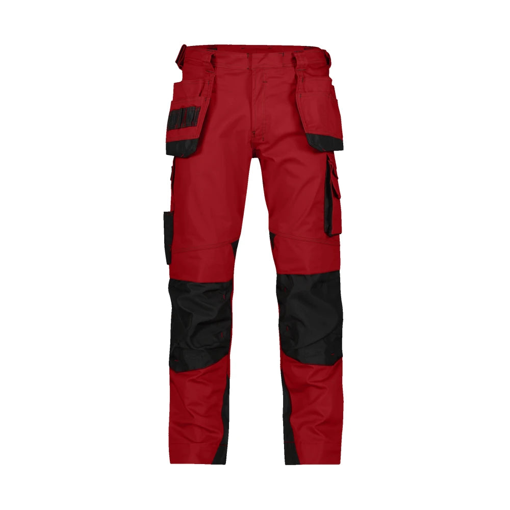 Dassy Magnetic Holsterzakkenbroek Met Kniezakken 250 G/M² Rood Zwart