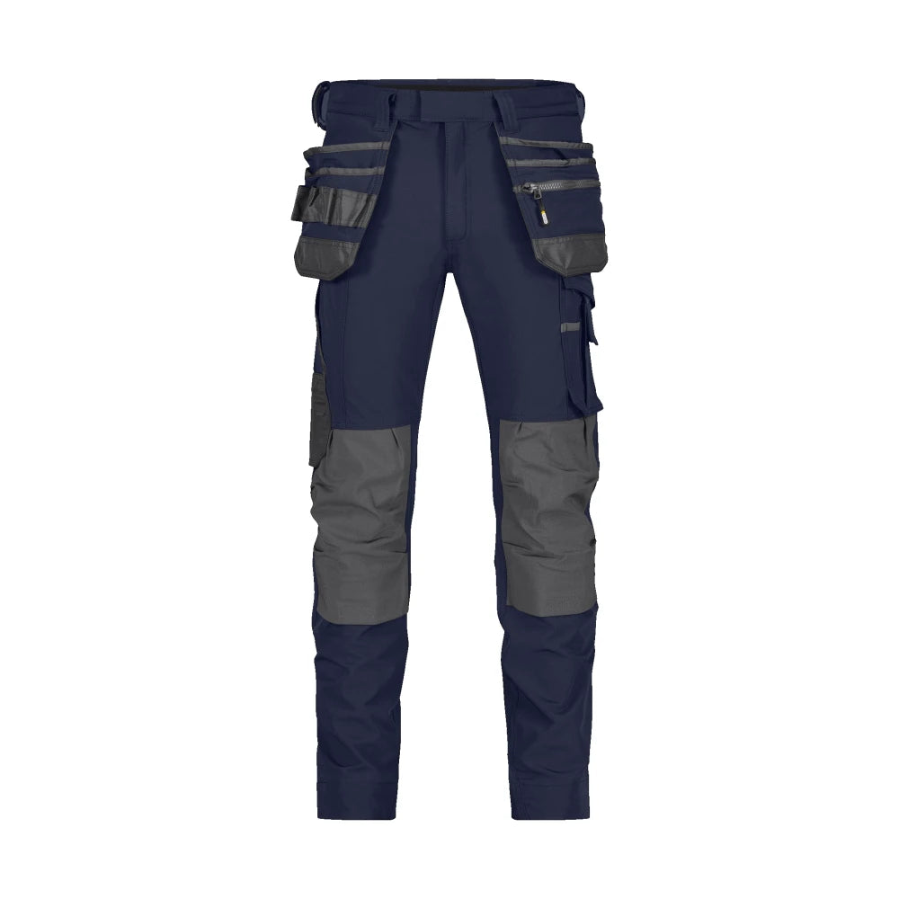Dassy Matrix Stretch Holsterzakkenbroek Met Kniezakken 210 G/M² Nachtblauw Antracietgrijs