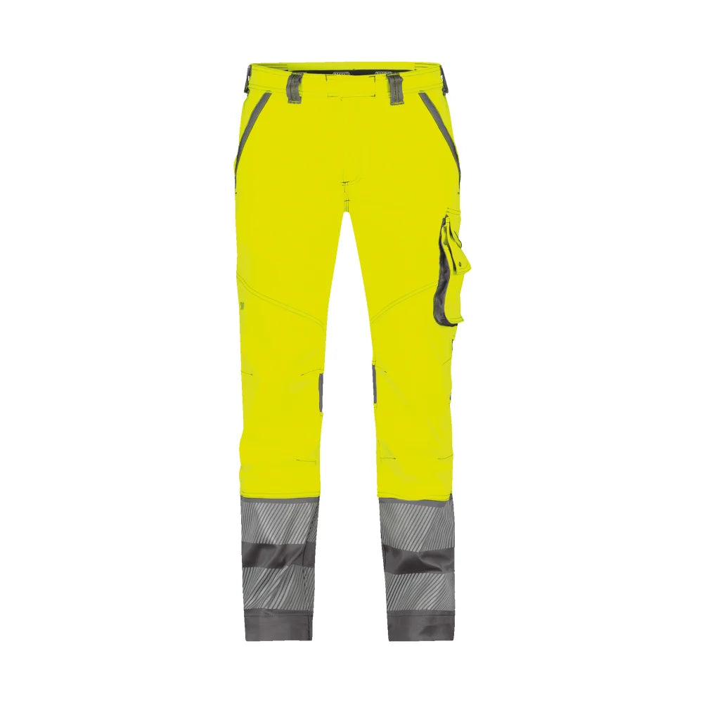 Dassy Minnesota Stretch Hogezichtbaarheidsbroek 270 G/M² Fluogeel Cementgrijs