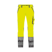 Dassy Minnesota Stretch Hogezichtbaarheidsbroek 270 G/M² Fluogeel Cementgrijs