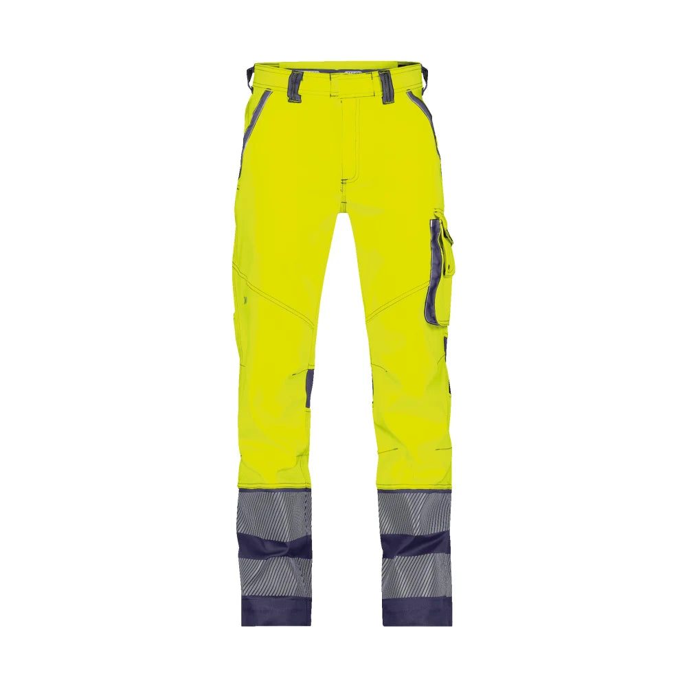 Dassy Minnesota Stretch Hogezichtbaarheidsbroek 270 G/M² Fluogeel Marineblauw