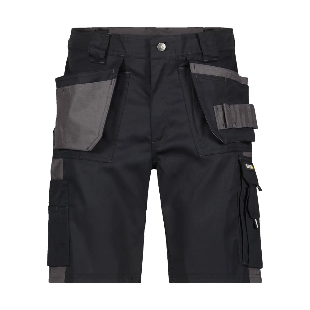 Dassy Monza Tweekleurige Holsterzakkenshort 245 G/M² Zwart Cementgrijs