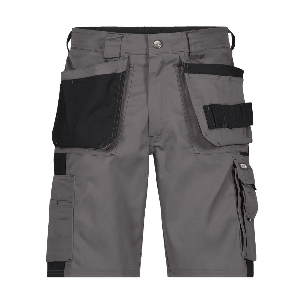 Dassy Monza Tweekleurige Holsterzakkenshort 245 G/M² Cementgrijs Zwart