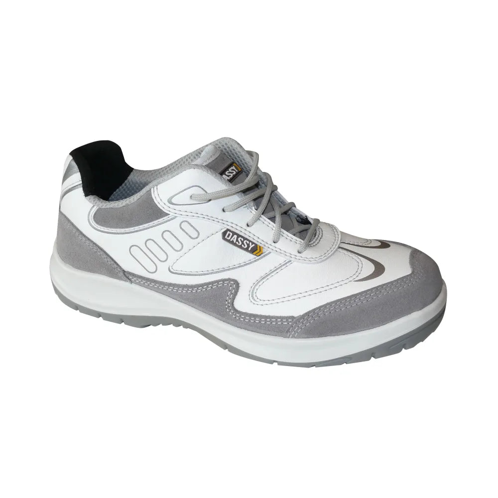 Dassy Neptunus S3 Lage Veiligheidsschoenen Wit Cementgrijs