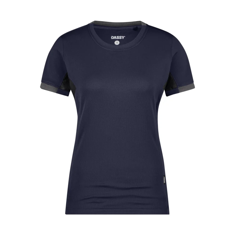 Dassy Nexus Next Women T-Shirt Voor Dames 140 G/M² Nachtblauw Antracietgrijs