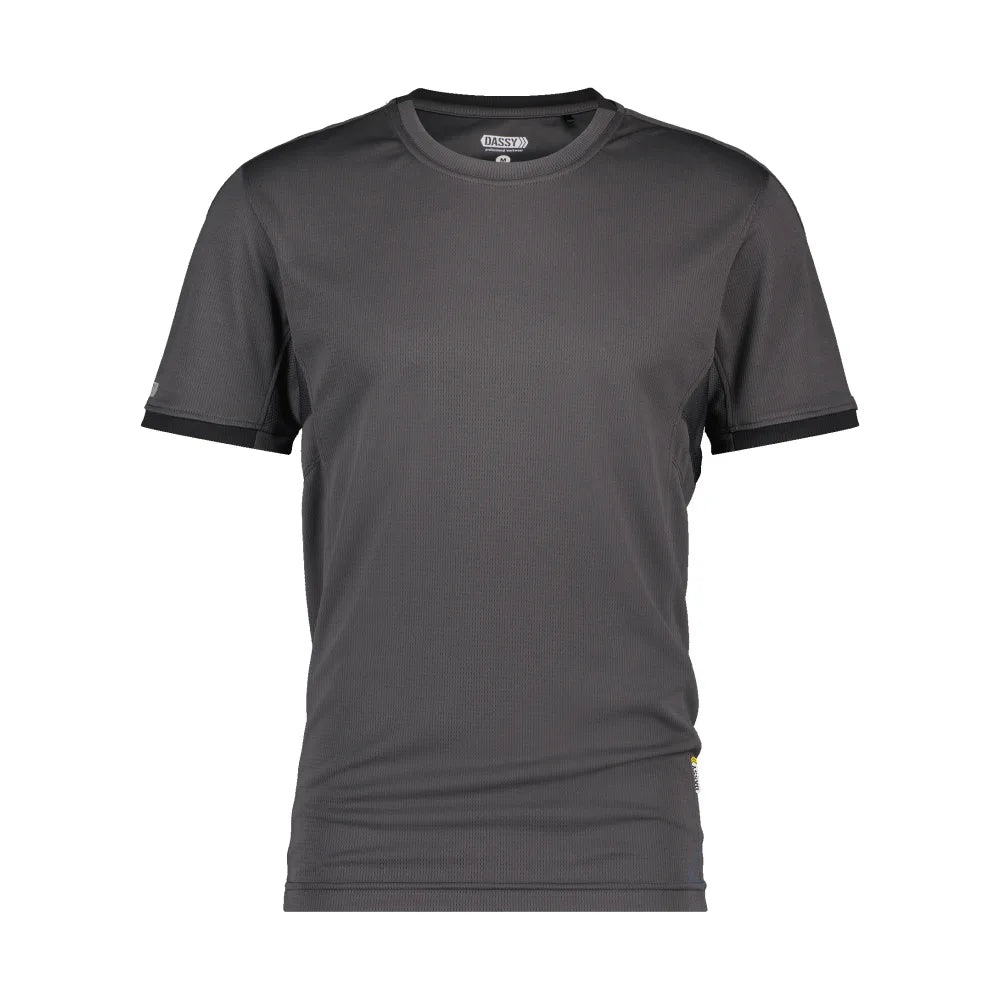 Dassy Nexus T-Shirt 140 G/M² Antracietgrijs Zwart
