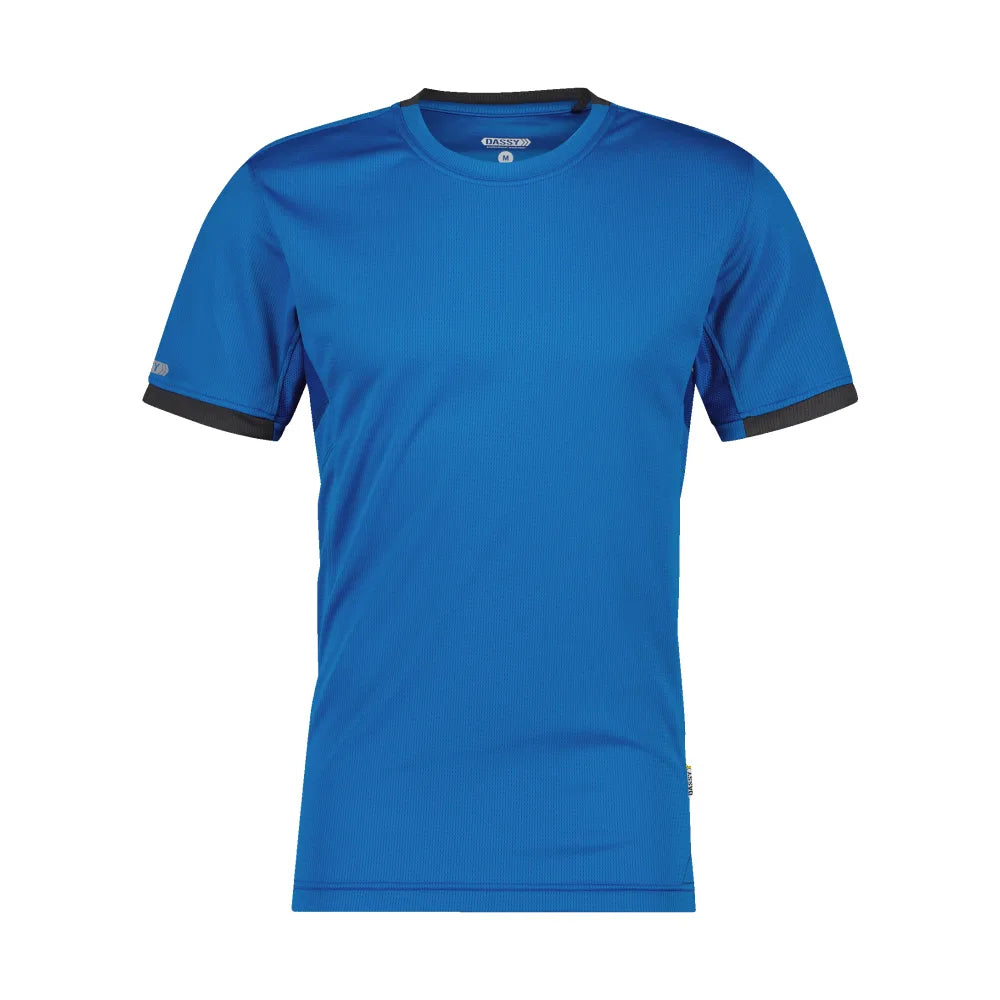 Dassy Nexus T-Shirt 140 G/M² Azuurblauw Antracietgrijs