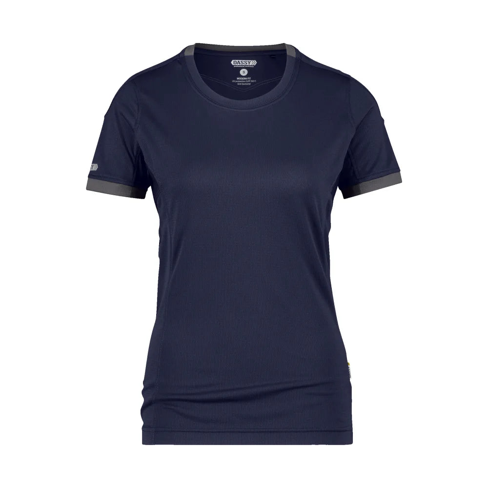 Dassy Nexus Women T-Shirt Voor Dames 140 G/M² Nachtblauw Antracietgrijs