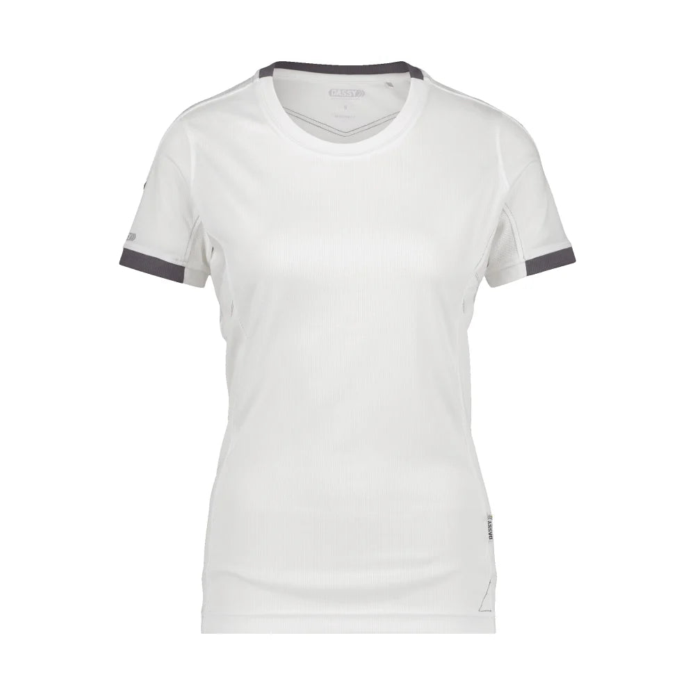 Dassy Nexus Women T-Shirt Voor Dames 140 G/M² Wit Antracietgrijs