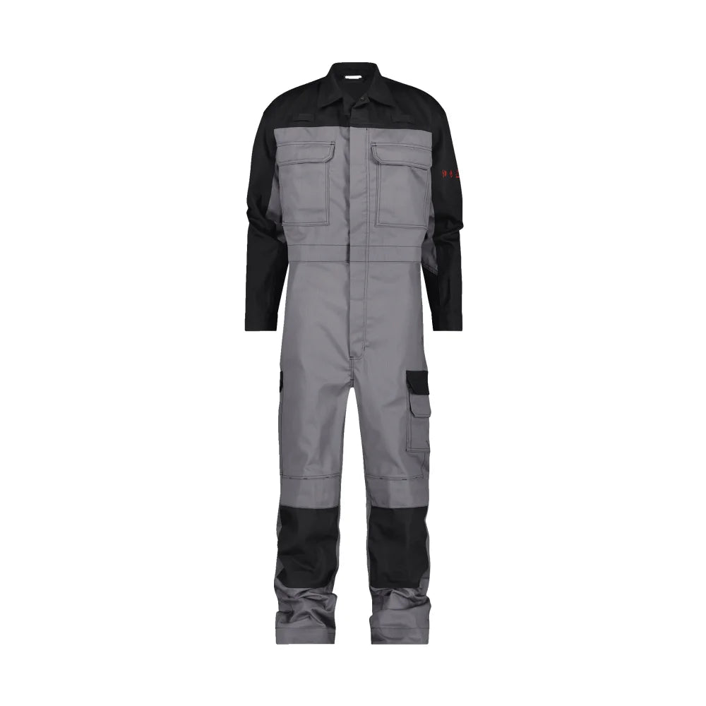 Dassy Niort Multinorm Overall Met Kniezakken 290 G/M² Grafietgrijs Zwart
