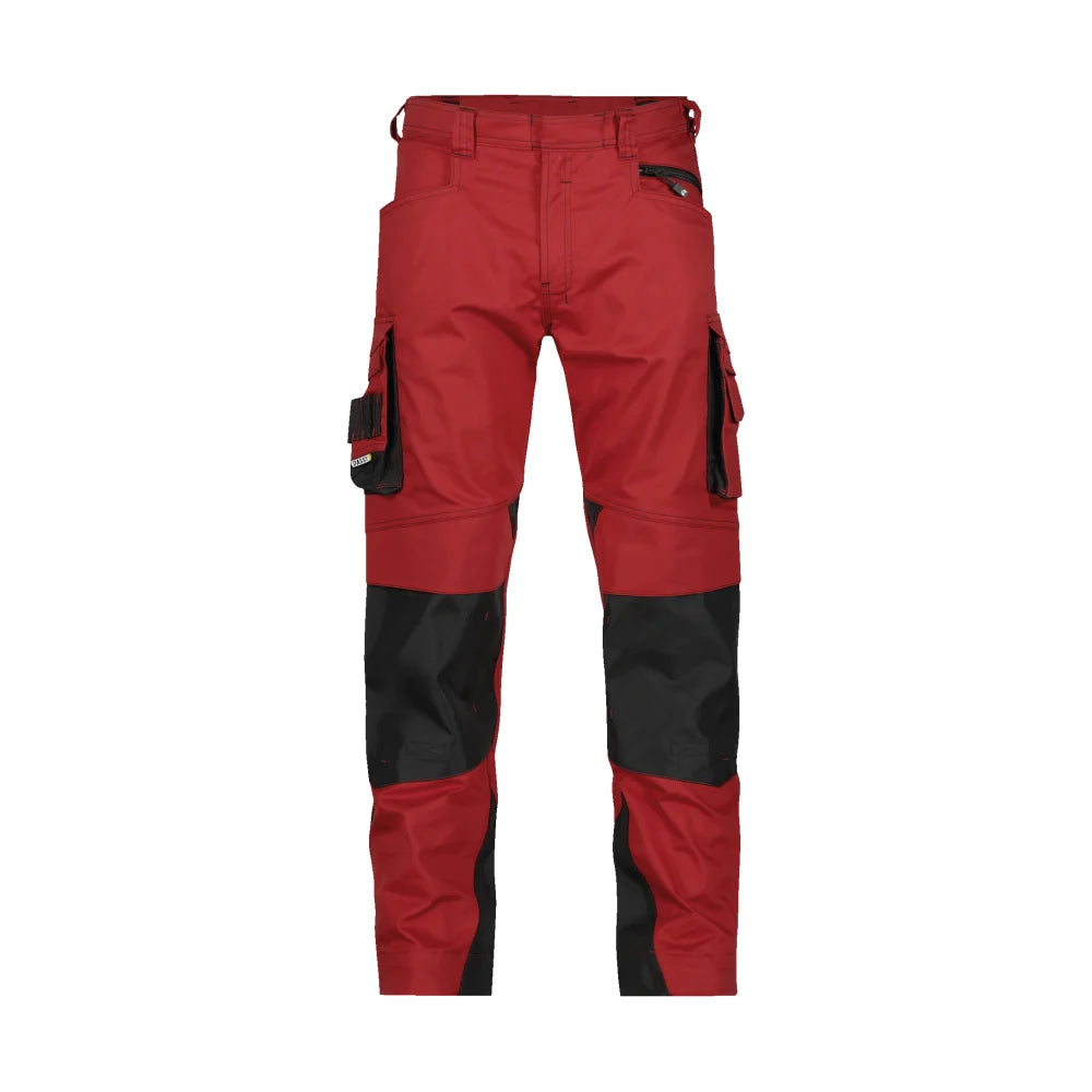 Dassy Nova Werkbroek Met Kniezakken 250 G/M² Rood Zwart