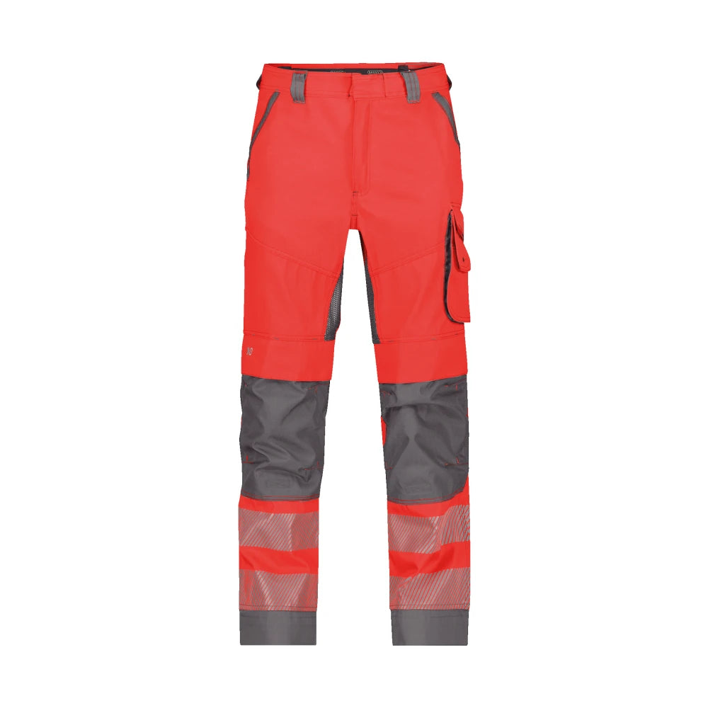 Dassy Odessa Zomer Hogezichtbaarheidsbroek Met Kniezakken 245 G/M² Fluorood Cementgrijs