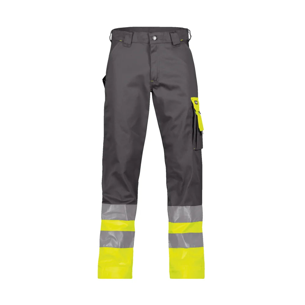 Dassy Omaha Hogezichtbaarheidsbroek 300 G/M² Cementgrijs Fluogeel