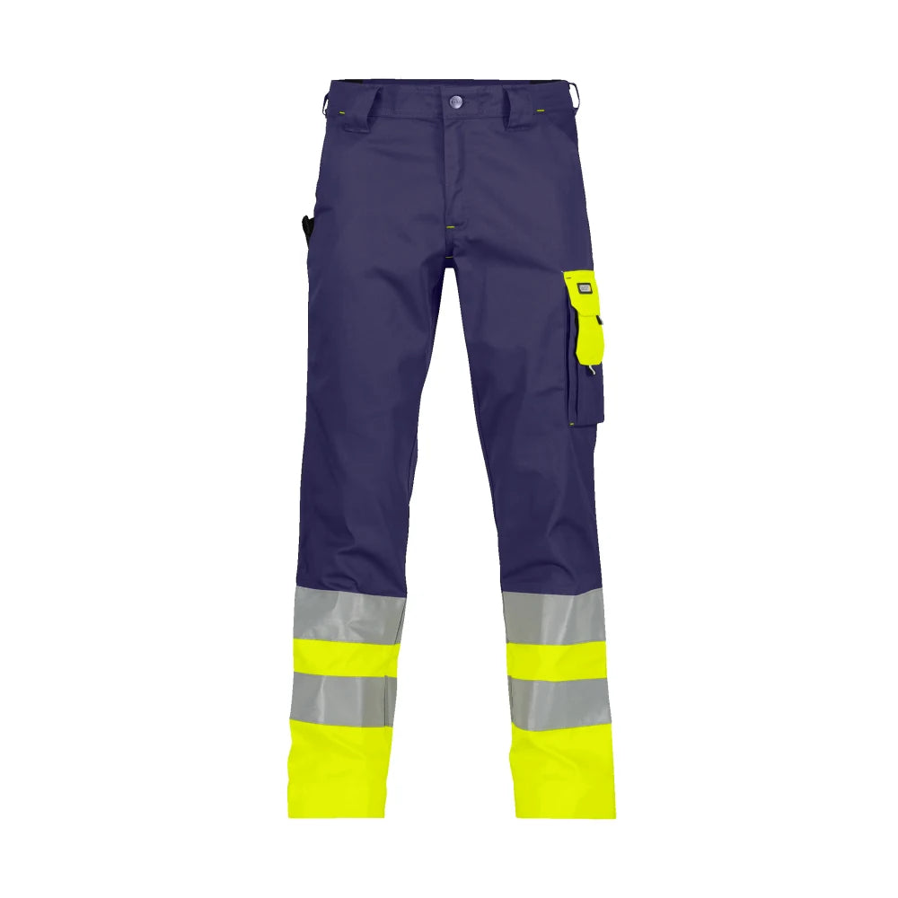 Dassy Omaha Hogezichtbaarheidsbroek 300 G/M² Marineblauw Fluogeel
