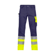 Dassy Omaha Hogezichtbaarheidsbroek 245 G/M² Marineblauw Fluogeel