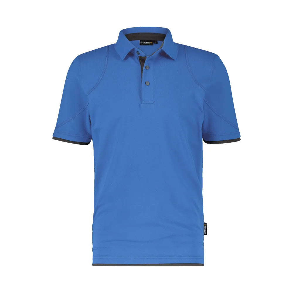 Dassy Orbital Polo 220 G/M² Azuurblauw Antracietgrijs