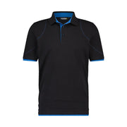 Dassy Orbital Polo 220 G/M² Zwart Azuurblauw