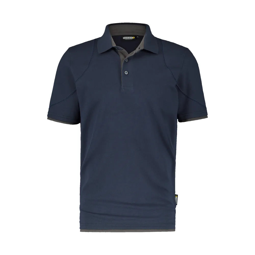 Dassy Orbital Polo 220 G/M² Nachtblauw Antracietgrijs