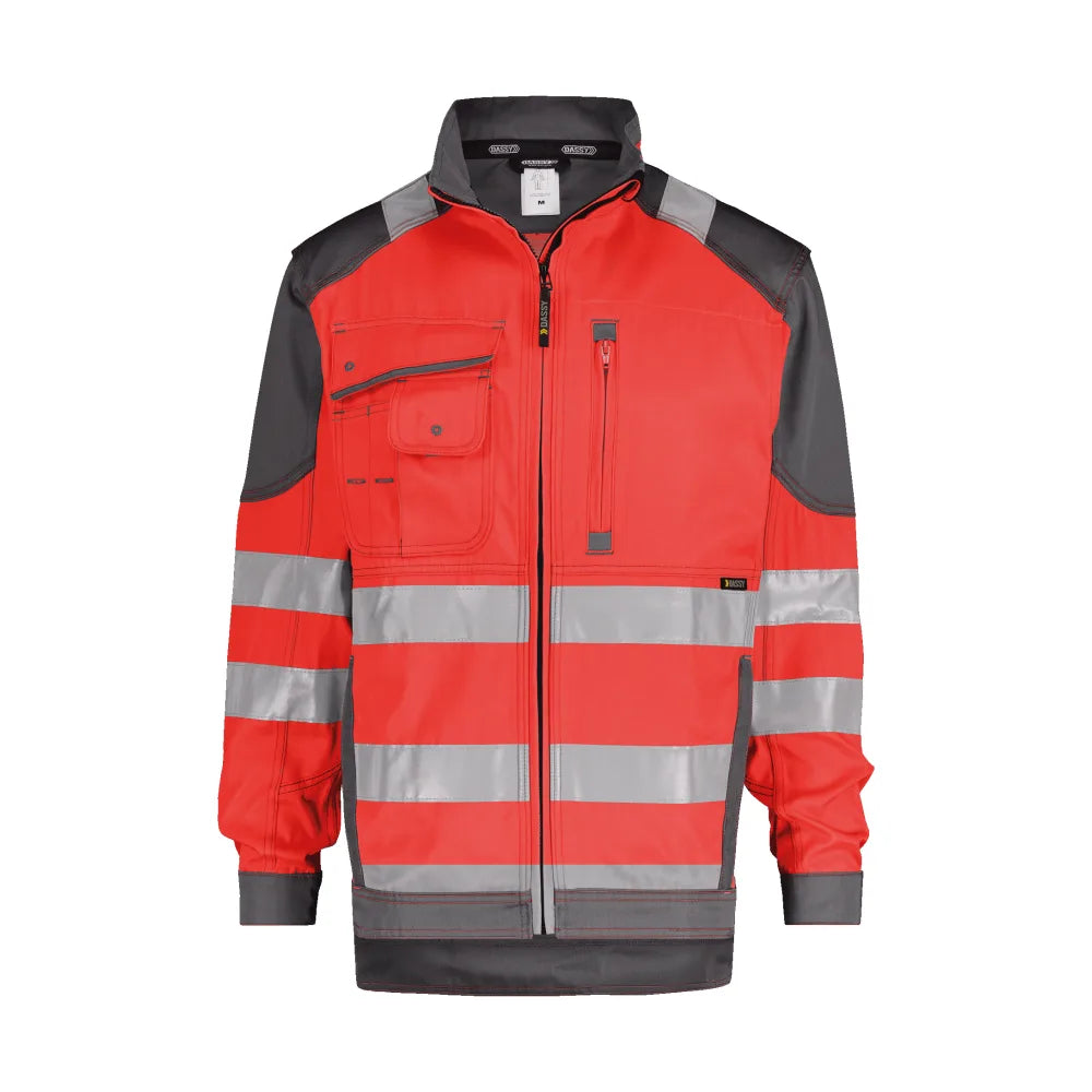 Dassy Orlando Hogezichtbaarheidsvest 290 G/M² Fluorood Cementgrijs