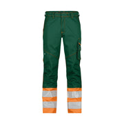 Dassy Phoenix Hogezichtbaarheidsbroek 300 G/M² Flessengroen Fluo-Oranje