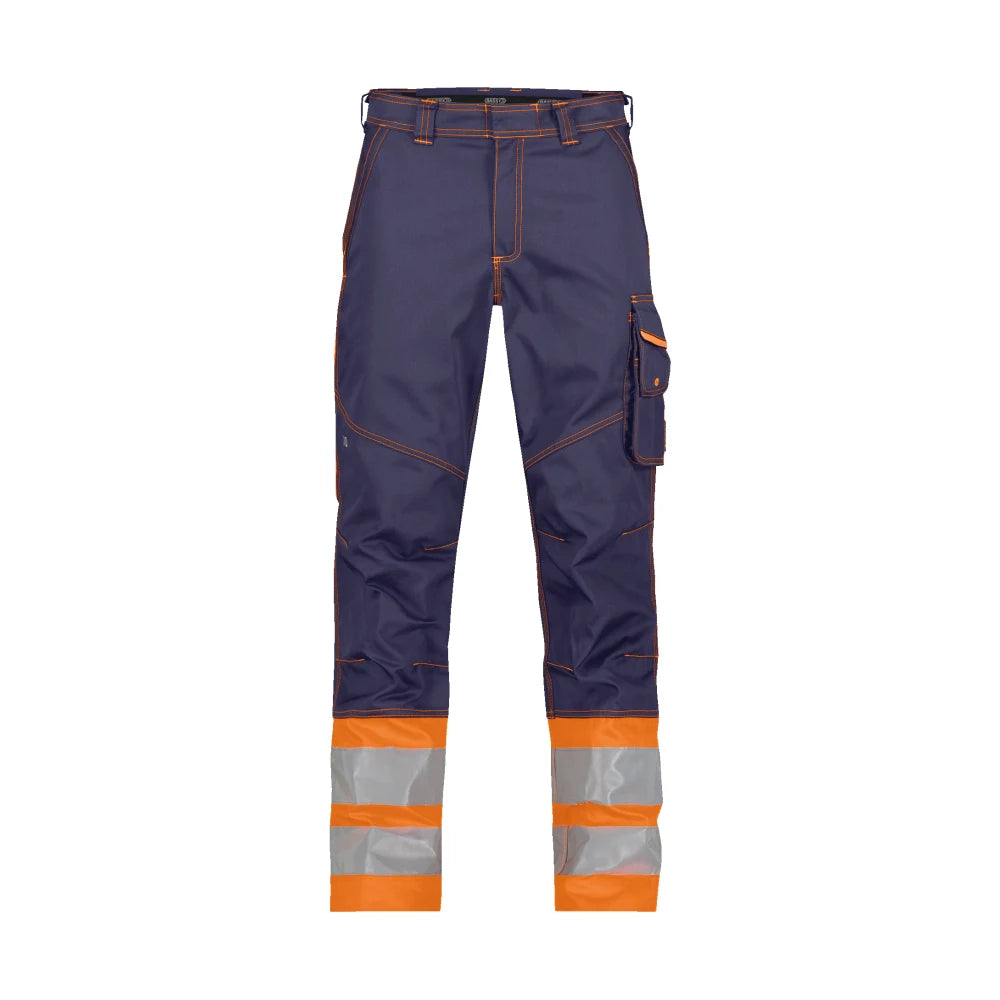 Dassy Phoenix Hogezichtbaarheidsbroek 300 G/M² Marineblauw Fluo-Oranje