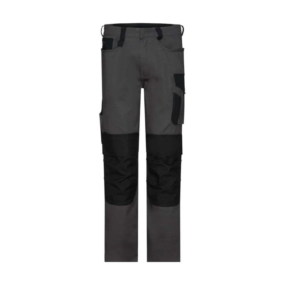 Dassy Ponti Flex Werbroek Met Stretch En Kniezakken 250 G/M² Antraciet Zwart