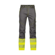 Dassy Princeton Stretch Hogezichtbaarheidsbroek 270 G/M² Cementgrijs Fluogeel