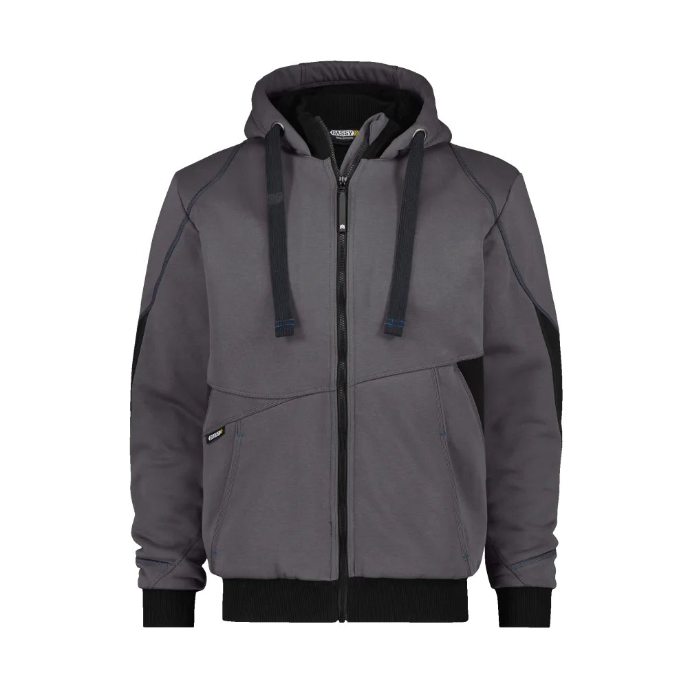 Dassy Pulse Sweatshirtjas 290 G/M² Antracietgrijs Zwart